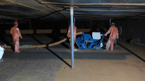 船舶舷体、大型储罐体除锈抛丸机